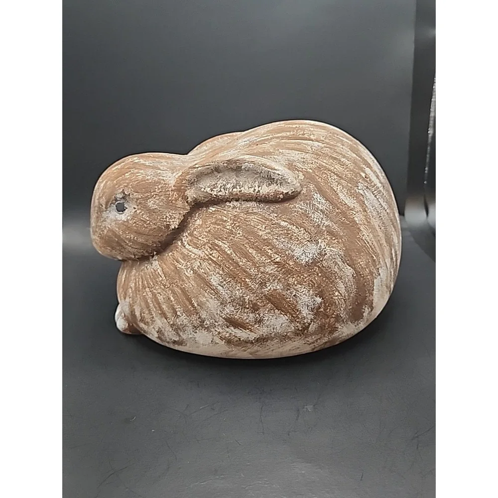 Pier 1 Chubby‎ Bunny Ceramic Rabit Figurine 8